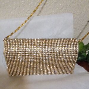 Ashro Gold Sparkle Clutch